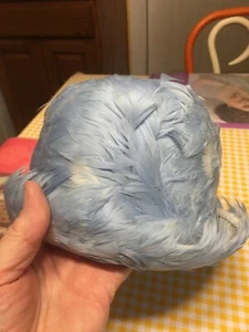 Antique Chic-Model by Maxim- Blue & White Ladies Union Made in USA Feathered Hat - Picture 1 of 10