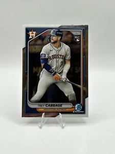 2024 Bowman Chrome Trey Cabbage RC Houston Astros #100 - Picture 1 of 2