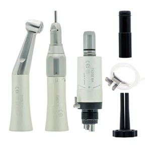 4Hole Dental 1:1 Low Speed Contra Angle Handpiece Air Motor Kit Fit for FX205 M4 - Picture 1 of 8