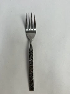 1- Tenedor de ensalada individual Hanford Forge FINESSE acero inoxidable Corea cubiertos florales - Imagen 1 de 5