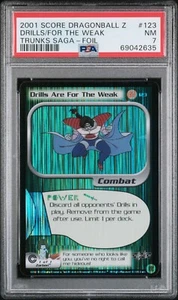 PSA 7 Limited Foil Drills Are For the Weak 2001 Trunks Saga DBZ #123 NM - Picture 1 of 2
