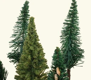 Forest Tree Set - 20 Assorted Pieces - German Imports - 2" to 6" Tall - 218-0514 - Picture 1 of 8