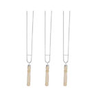 Double Prong Skewers BBQ Grill Camping U Shape Stick (3pcs)