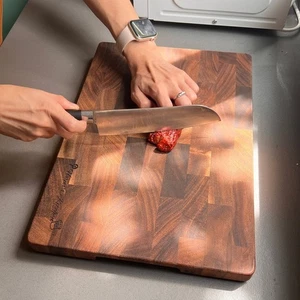 Personalized Walnut Cutting Board Engraved NonSlip Wedding Housewarming Gift - Picture 1 of 11