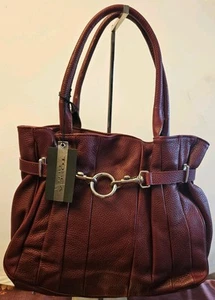 Brand new Tosca Blu Made in Italy leather Burgundy Bag - Picture 1 of 4