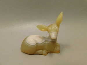Hirsch Figur Achat Edelstein Tier Schnitzerei #O1 - Bild 1 von 11