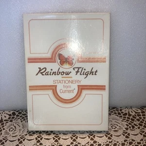 Vintage Current 1970's Stationery Rainbow Flight Boxed Paper & Envelopes PROP - Picture 1 of 2