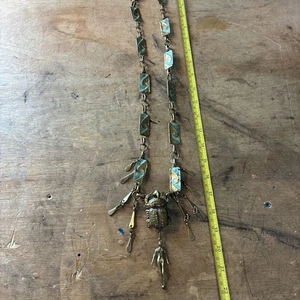 Designer handgefertigt halslos von Amanda Lozano Ramirez mexikanischer Designer Bronze - Bild 1 von 12