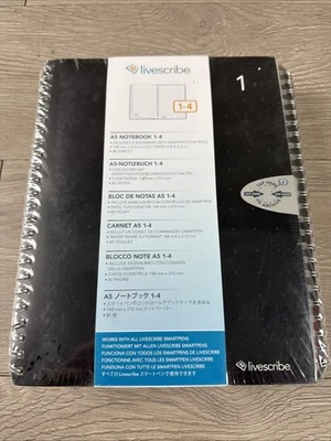 Livescribe Dot Paper A5 Notebook 1-4 Single Subject 4Pack New Factory Sealed - Image 1 of 4