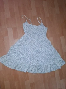 Damen Sommerkleid Kurz M Trägerkleid Mint Mit Blümchen Leicht Und Luftig NEU - Bild 1 von 4