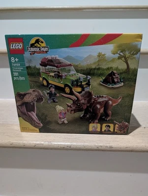 LEGO 76959 JURASSIC WORLD: Triceratops Research set dinosaurio nuevo/sellado/retirado Foto 1 de 4