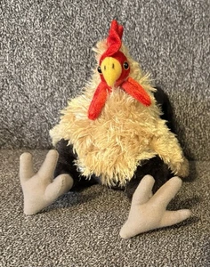 Viahart Tigerschwänze Riley der Hahn 11 Zoll sitzend schwarz & beige skurril - Bild 1 von 11