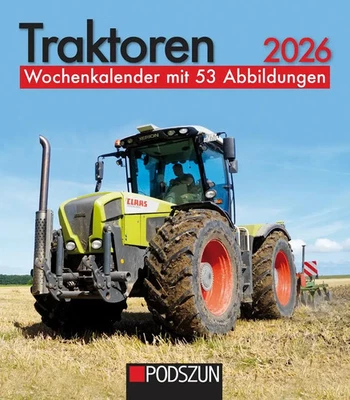 PODSZUN GMBH Traktoren 2026 | Wochenkalender mit 53 Abbildungen | Kalender | 53 S. | Deutsch
