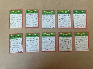 1974 Topps Baseball Red Team Checklist Card Lot - (10) - See Photo - Picture 1 of 5