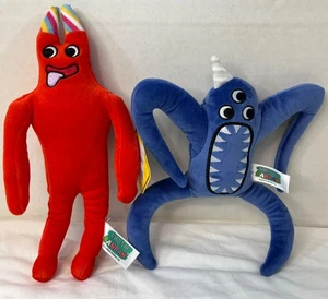 Garten Of Banban 10”& 8” Plush Banban Red Series 1 & Nabnab Blue Monster Lot - Picture 1 of 23