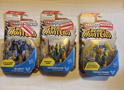 Transformers Prime Beast Hunters Legion Class Lot Windrazor  Blight Twinstrike - Image 1 of 4