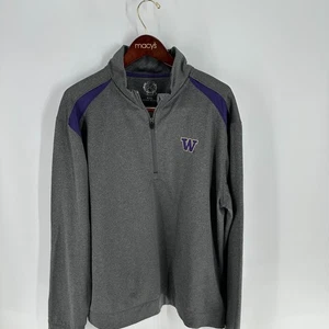 Campus Drive NCAA Washington Huskies Football Sweatshirt Heather Gray Size XXL - Picture 1 of 8