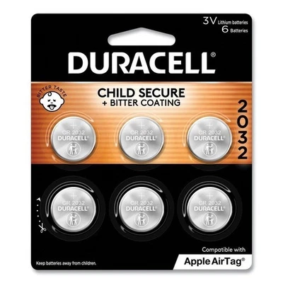 6 baterías de litio Duracell genuinas frescas CR2032 2032 3V para celdas de moneda caducan 06/2033 Foto 1 de 4