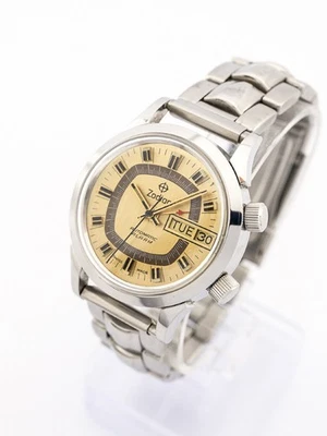 Zodiac Herrenuhr mit Weckfunktion und Kalender 70´s - Bild 1 von 4