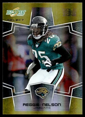 2008 Score Select Gold Zone Reggie Nelson 42/50 Jaguars #146 A1 - Image 1 of 2