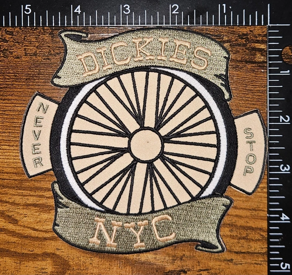 Dickies Never Stop New York City NYC Workwear Clothing Hat Patch - Image 1 of 1