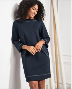 Betabrand Modern Muse Etuikleid in Navy, Petite Medium, Taschen - Bild 1 von 8