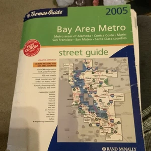 Thomas Guide Bay Area Metro California 2004 Rand McNally mit CD - Bild 1 von 4
