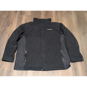 Columbia XXL Herren Fleecejacke schwarz Full Zip gefüttert Puffer Wintermantel - Bild 1 von 6