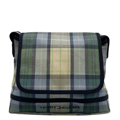 Tommy Hilfiger Blue Plaid Canvas Crossbody - Image 1 of 4