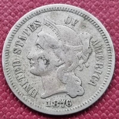 1876 Three Cent Nickel 3c Better Grade #53887 - Image 1 of 2