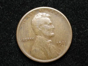 💰 BLOW OUT SALE!! 💰 VF+  1911-S LINCOLN WHEAT CENT BEAUTIFUL US COIN #B24🔥 - Picture 1 of 2