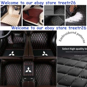 Custom For Mitsubishi Eclipse Cross Endeavor Montero Car Floor Mats Waterproof - Picture 1 of 24