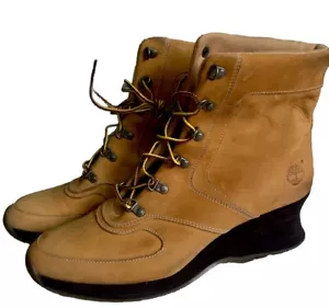 Timberland Stivaletti Donna Pelle Impermeabili Zeppa 55340 Taglia 10M - Foto 1 di 10