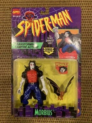 Spider-Man Morbius Serie Animada Marvel Comics Legends 1994 Toy Biz NUEVO Foto 1 de 4