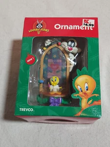 Adorno de Navidad Looney Tunes Piolín Silvestre Angel 1999 Trevco NUEVO - Imagen 1 de 3