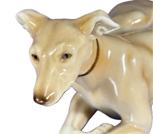 Nymphenburg Porcelain Greyhound or Whippet Dog Figurine Vintage Germany # 263 - Picture 1 of 12