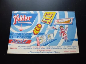 Buvard pub Chocolat Tobler Jouets - Imagen 1 de 2