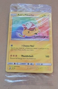 POKEMON PROMO KARTE - SONNE UND MOND - SM108 ASH'S PIKACHU (SEALED) MINT - Bild 1 von 1