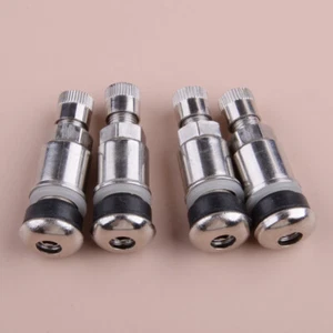 4pcs Stainless Steel Bolt-in Car Truck Tubeless Wheel Tyre Tire Valve Stems New - Picture 1 of 5
