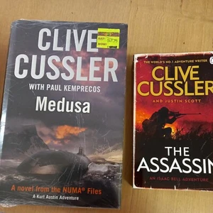 Clive Cussler x2 Medusa: NUMA Files and the assasin(1×Hardcover, 2009)makenoffer - Picture 1 of 11