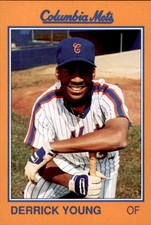 1989 Columbia Mets Grand Slam #29 Derrick Young Seattle Washignton Baseball Card