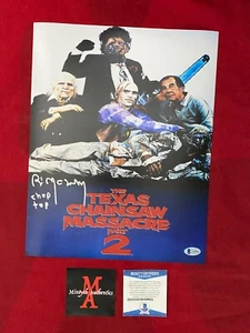 BILL MOSELEY AUTOGRAPHED SIGNED 11x14 PHOTO! TEXAS CHAINSAW MASSACRE 2! BECKETT! - Picture 1 of 6