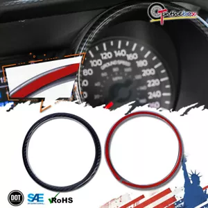 Anillos de cubierta de velocímetro de tablero de fibra de carbono para Ford Mustang 2015-2020 - Imagen 1 de 12