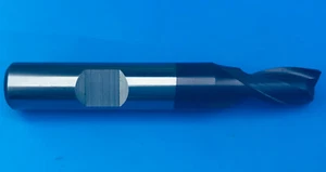8.5mm HSS-Co8 TiAlN Europa 2 Flute Short Length Slot Drill with Flatted Shank - Picture 1 of 1