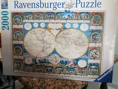 Puzzle 2000 pezzi tiele pieces ravensburger raro nuovo carta antica Neuf Emballé - Immagine 1 di 4