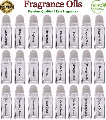 Fragrance Oils For Body 10 ml - 100% Pure Perfume Uncut Attar Ittar Etr Roll On - Image 1 of 4