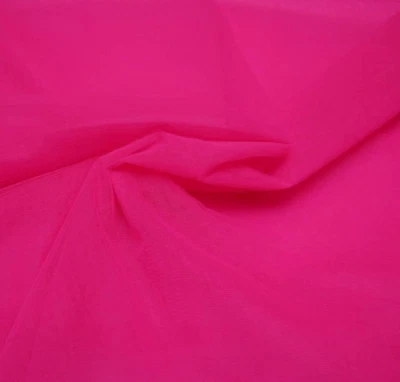 Fuchsia Net Fabric Plain Net 44/45" Width, for dresses , Craft, 1 YARD - Image 1 of 3