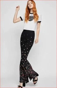 BCBGeneration women pants ZNP2169917-001 112018 black floral sz XXS - Picture 1 of 11