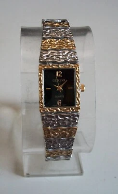 Women’s gold & silver finish nugget look fashion dress up or casual  watch - Image 1 of 4