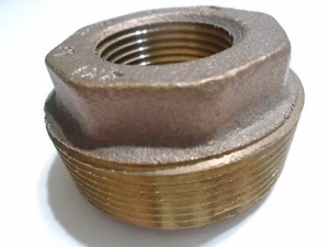 Brass Reducing Bushing 1" FNPT to 2" MNPT - Picture 1 of 2